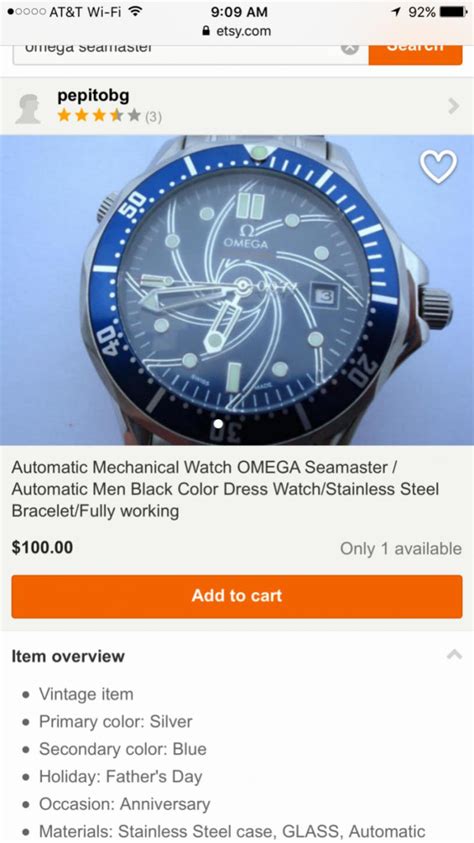 fake watches on etsy|watchuseek etsy scam.